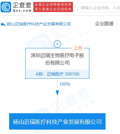 邁瑞醫療布局軟件新賽道 4億元成立科技產業發展公司，專注軟件開發與銷售